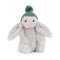 Jellycat Bashful Silver Toasty Bunny Small photo from front