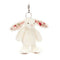 Jellycat Blossom Cream Bunny 'Berry' Bag Charm