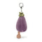 Jellycat Vivacious Vegetable Aubergine Bag Charm