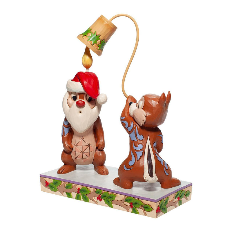 Jim Shore Disney Traditions - Chip and Dale Holiday Shenanigans