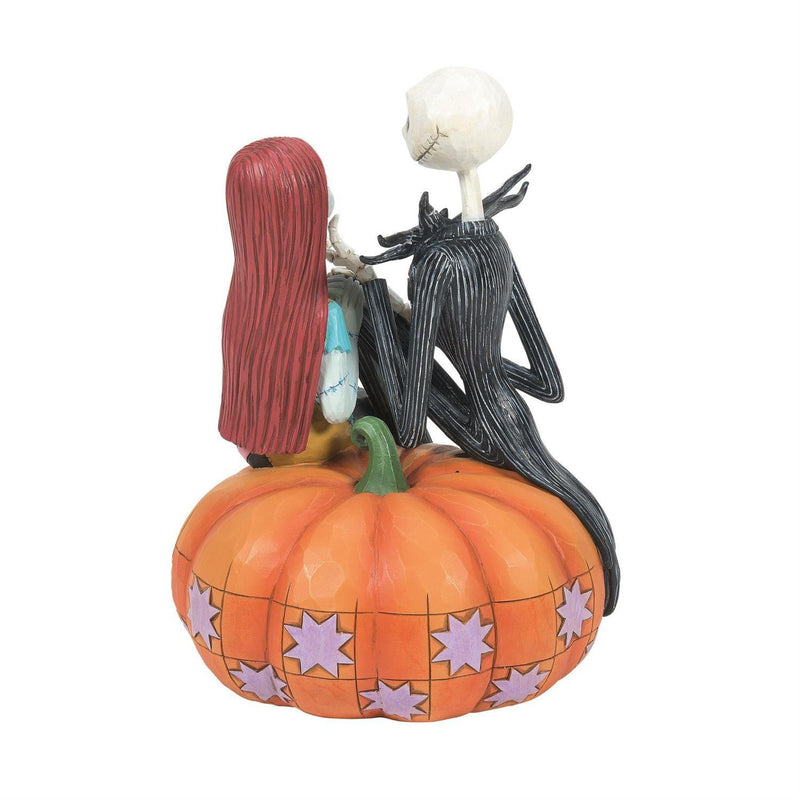 Jim Shore Disney Traditions - Jack & Sally on Pumpkin