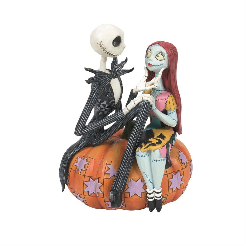 Jim Shore Disney Traditions - Jack & Sally on Pumpkin