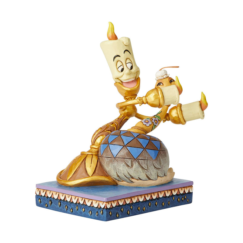 Jim Shore Disney Traditions - Lumiere and Feather Duster