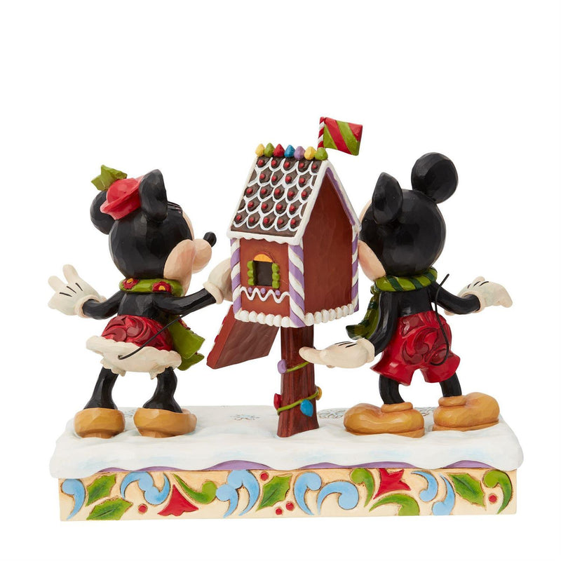 Jim Shore Disney Traditions - Mickey & Minnie Letters to Santa