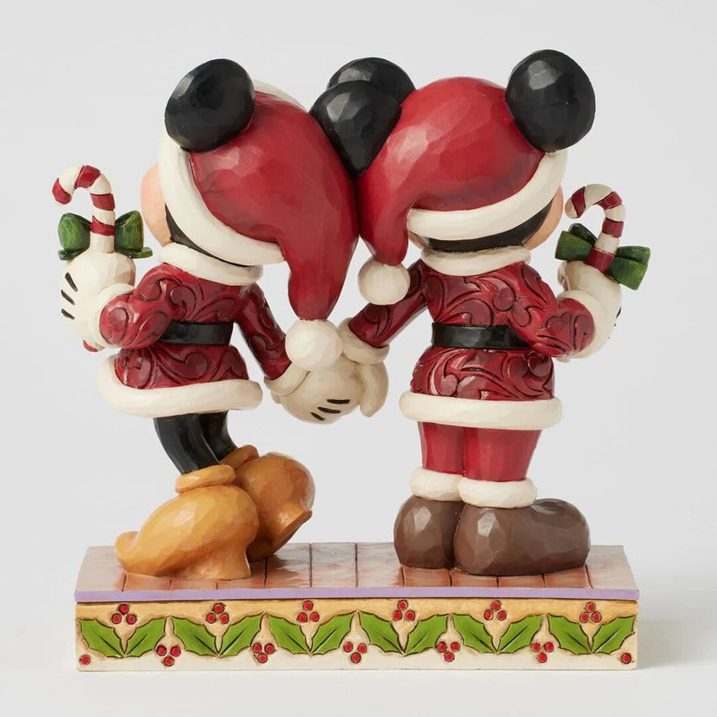 Jim Shore Disney Traditions - Mickey & Minnie with Candy Canes