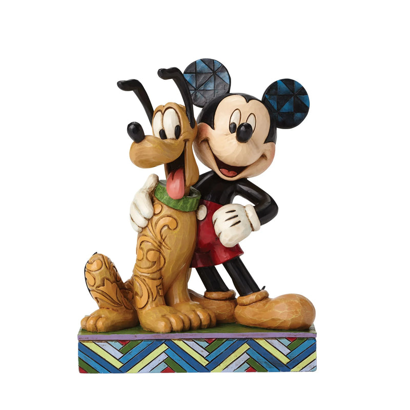 Jim Shore Disney Traditions - Mickey and Pluto Best Pals Figurine