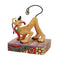 Jim Shore Disney Traditions - Pluto with Christmas Bell on Tail