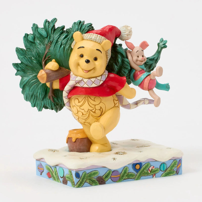 Jim Shore Disney Traditions - Pooh with Christmas Tree