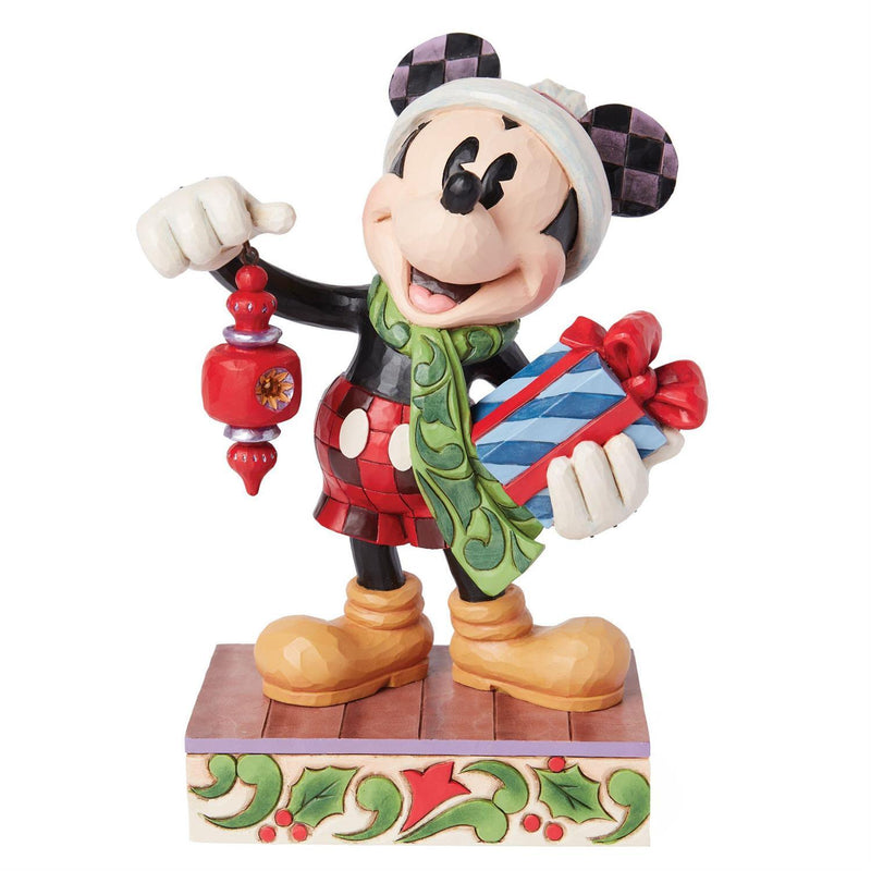 Jim Shore Disney Traditions - Santa Mickey With Present