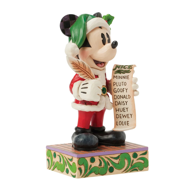 Jim Shore Disney Traditions - Santa Mickey with List