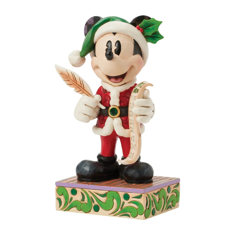 Jim Shore Disney Traditions - Santa Mickey with List