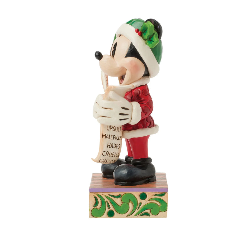 Jim Shore Disney Traditions - Santa Mickey with List
