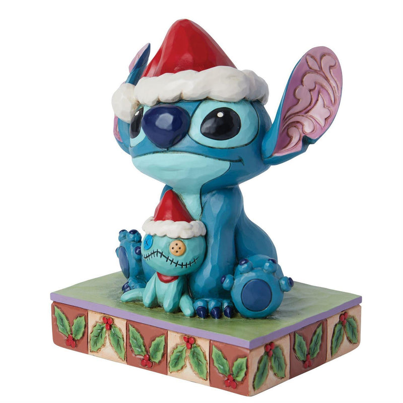 Jim Shore Disney Traditions - Santa Stitch With Scrump