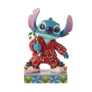 Jim Shore Disney Traditions - Stitch In Christmas PJs