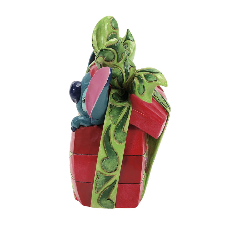 Jim Shore Disney Traditions - Stitch Tearing Present
