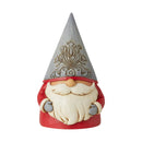 Jim Shore Heartwood Creek - Grey Floral Hat Gnome