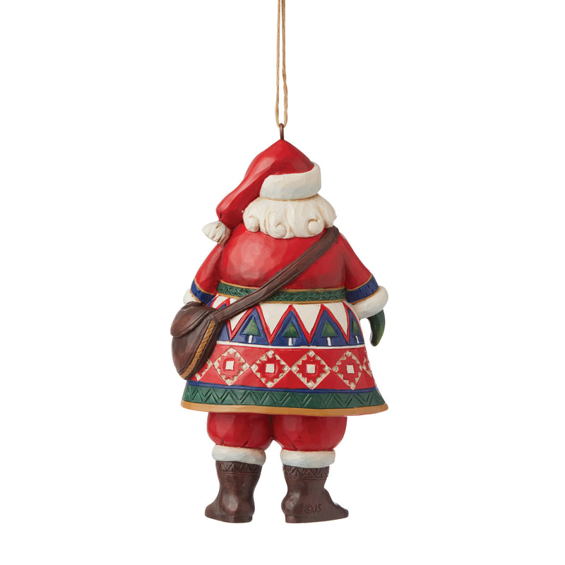 Jim Shore Heartwood Creek - Lapland Santa With Satchel HO