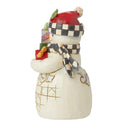 Jim Shore Heartwood Creek - Mini Snowman with Checkered Hat