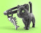 Metalmorphose - Keychain Black Cat