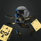 Metalmorphose - Keychain Black Skull & Playing Card