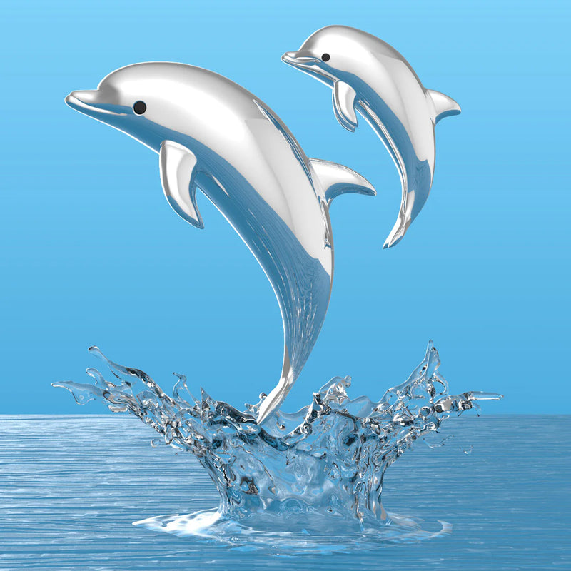Metalmorphose - Keychain Dolphin Family
