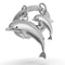Metalmorphose - Keychain Dolphin Family
