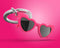 Metalmorphose - Keychain Heart Sunglasses