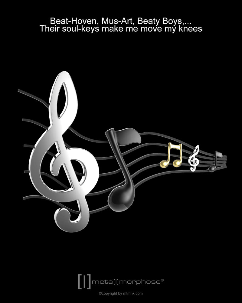 Metalmorphose - Keychain Music Notes