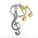 Metalmorphose - Keychain Music Notes