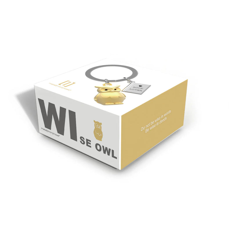 Metalmorphose - Keychain Owl & Book