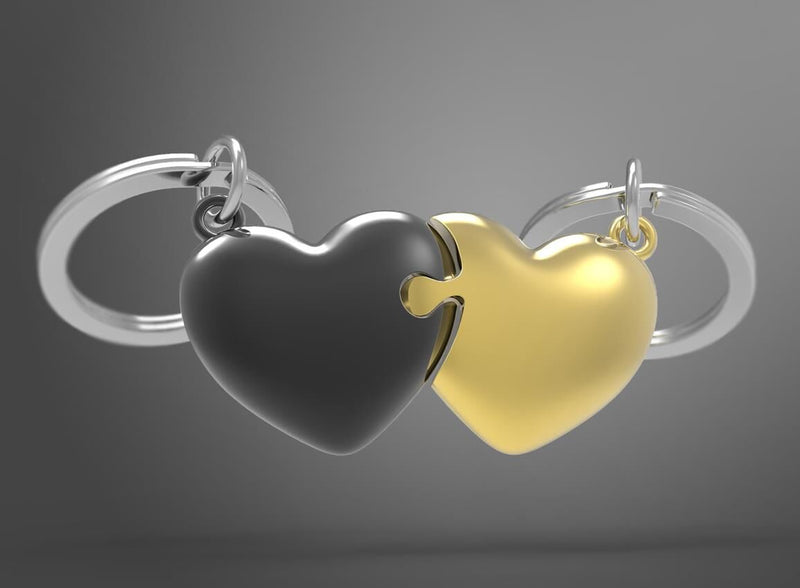 Metalmorphose - Keychain Puzzle Hearts