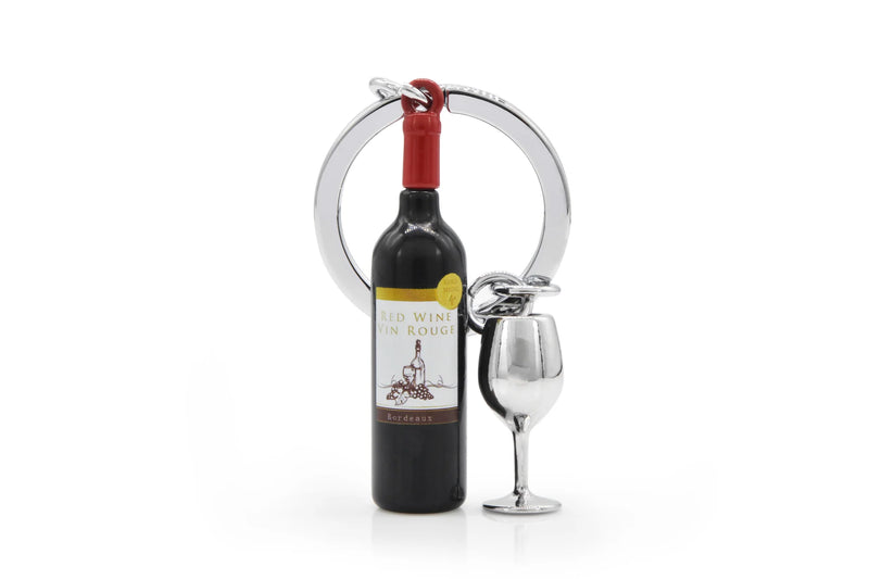 Metalmorphose - Keychain Red Wine & Glass
