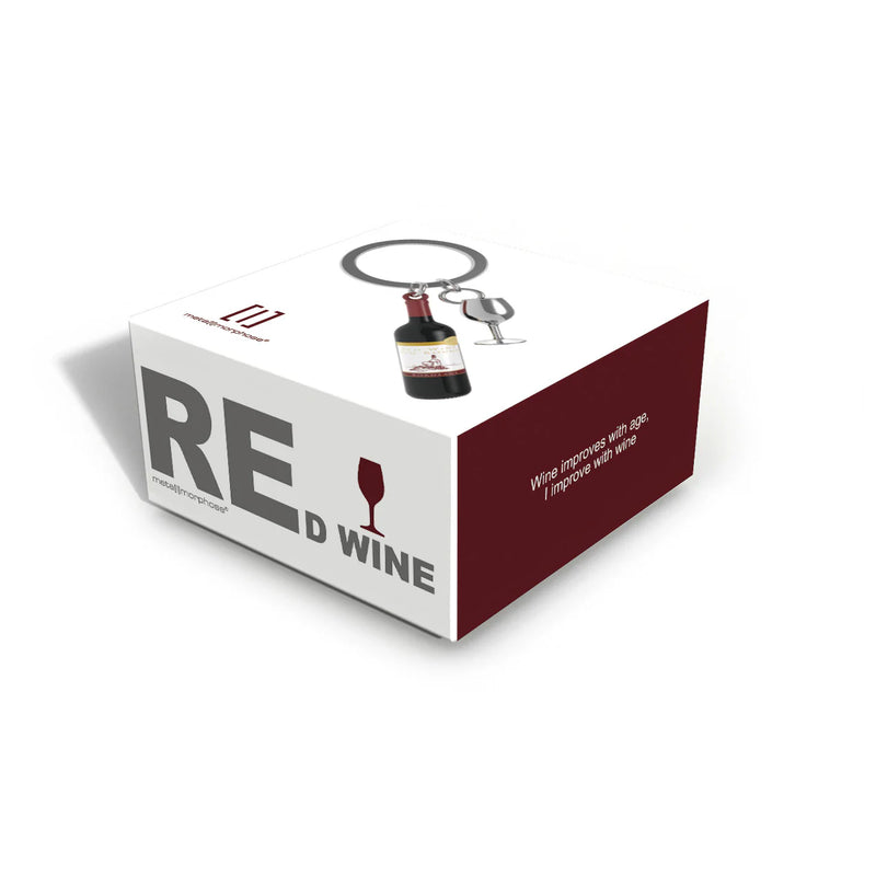 Metalmorphose - Keychain Red Wine & Glass