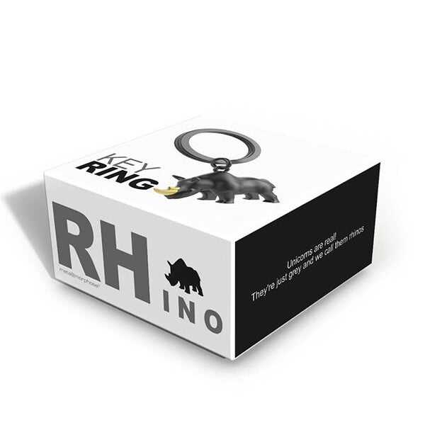 Metalmorphose - Keychain White Rhino