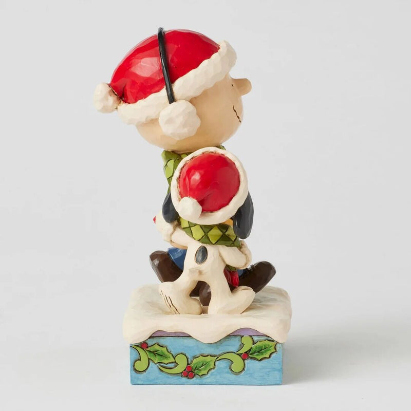 Peanuts by Jim Shore - Charlie Brown & Snoopy Wearing Scarf