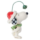 Peanuts by Jim Shore - Snoopy Christmas Hat With Mistletoe