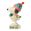 Peanuts by Jim Shore - Snoopy Hugging Woodstock Figurine