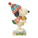 Peanuts by Jim Shore - Snoopy Hugging Woodstock Figurine
