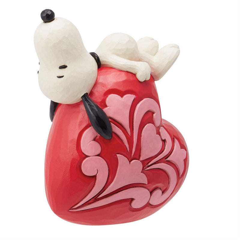 Peanuts by Jim Shore - Snoopy Laying On Heart