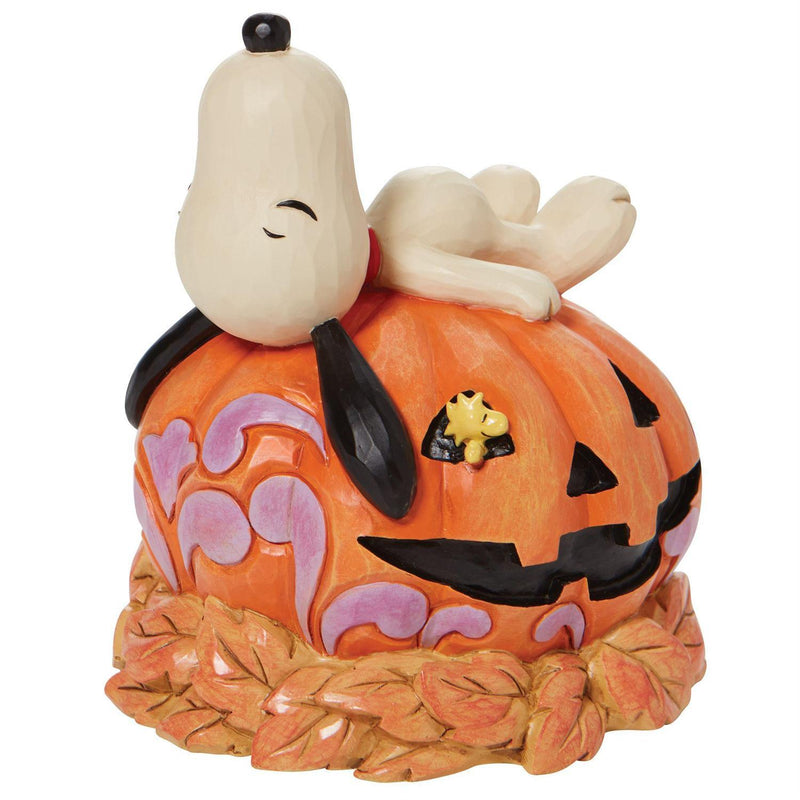 Peanuts by Jim Shore - Snoopy Laying On Pumpkin