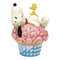 Peanuts by Jim Shore - Snoopy Laying on Cupcake