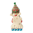Peanuts by Jim Shore - Snoopy Woodstock Dog Bowl Sled Figurine