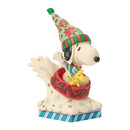Peanuts by Jim Shore - Snoopy Woodstock Dog Bowl Sled Figurine