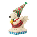 Peanuts by Jim Shore - Snoopy Woodstock Dog Bowl Sled Figurine