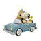 Peanuts by Jim Shore - Snoopy & Woodstock In Car With Surfboards