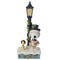 Peanuts by Jim Shore -  Snoopy & Woodstock Next To Lit Lampost