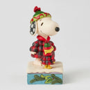 Peanuts by Jim Shore - Snoopy & Woodstock Plaid Puffer Jackets