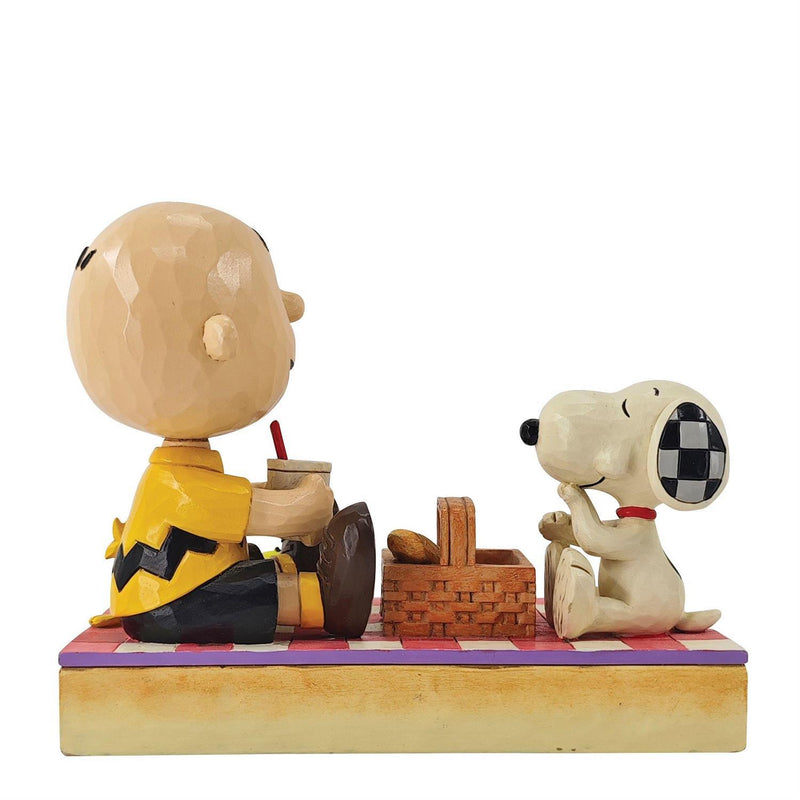 Peanuts by Jim Shore - Snoopy, Woodstock & Charlie on Picnic