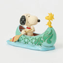 Peanuts by Jim Shore - Snoopy and Woodstock in Canoe