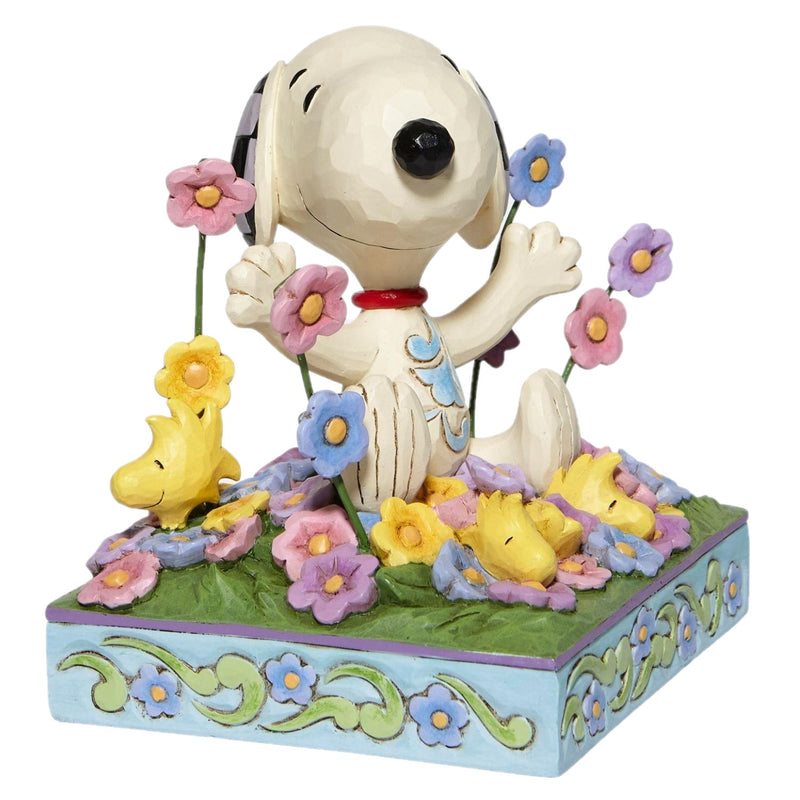 Peanuts by Jim Shore - Snoopy in Flowerbed